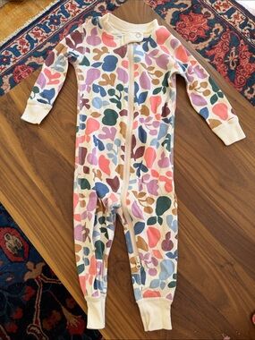 Hanna Andersson 12-18 Months  Long-Sleeve Floral Print One-Piece